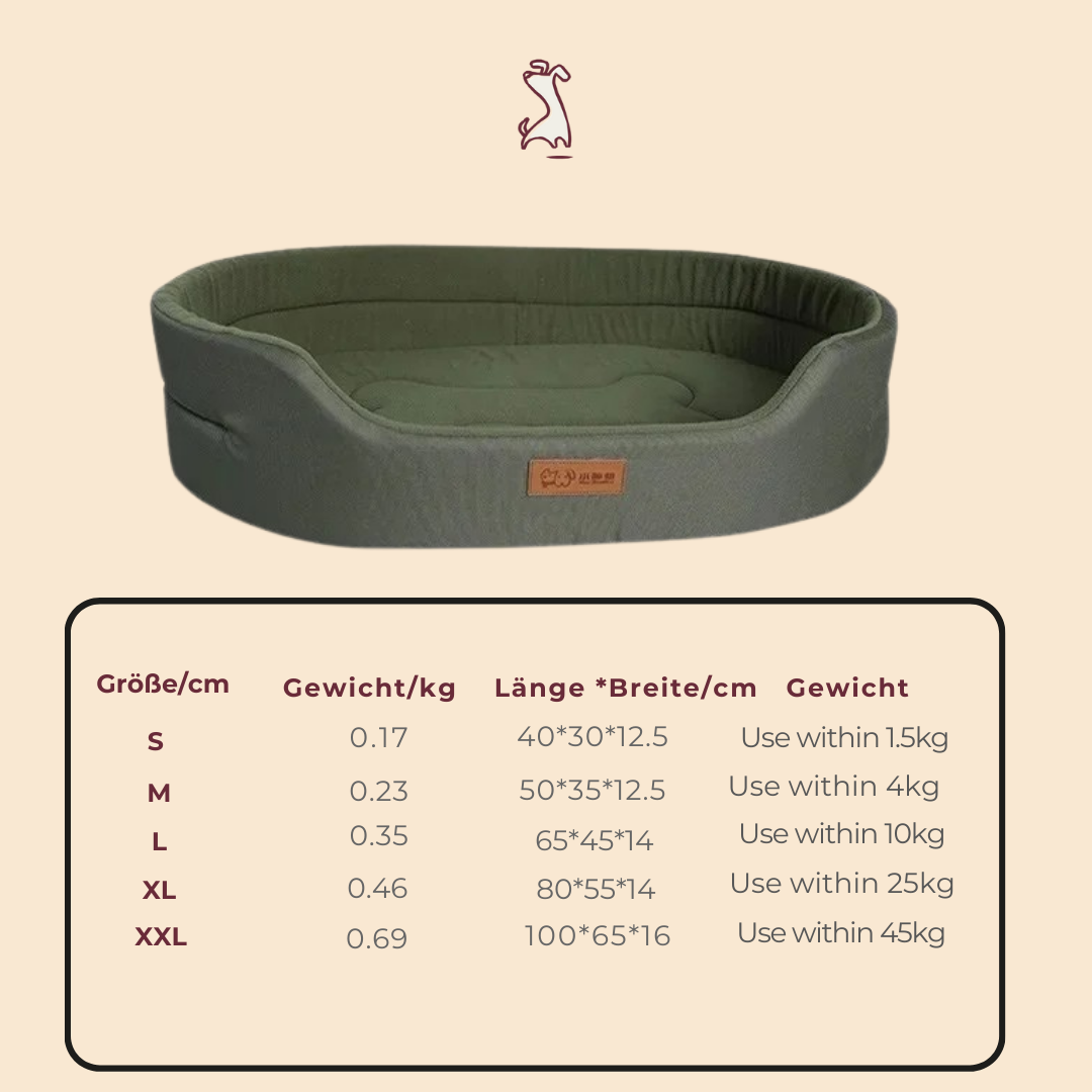 Atmungsaktives Hundebett – Leicht, weich & ideal für jede Jahreszeit