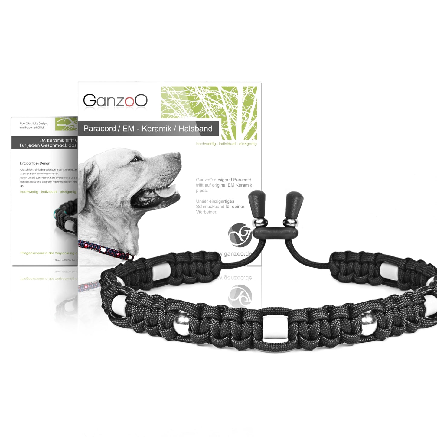 Handgefertigtes Keramik Halsband für natürlichen Zeckenschutz