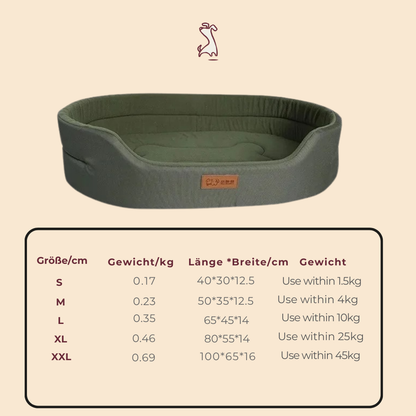 Atmungsaktives Hundebett – Leicht, weich & ideal für jede Jahreszeit