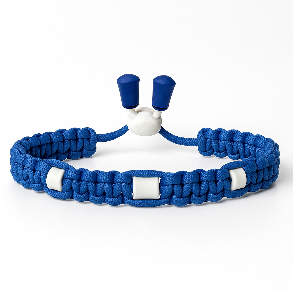 Anti Zecken Hundehalsband Keramik Blau
