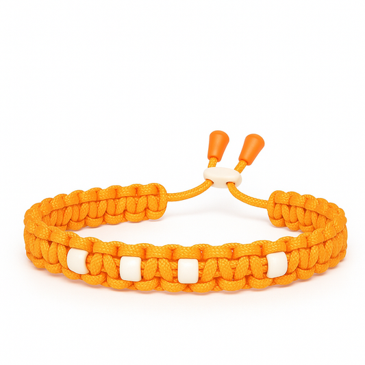 Anti Zecken Hundehalsband Keramik Orange