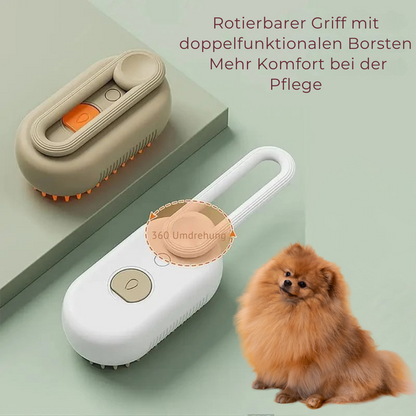 3-in-1 Dampf-Fellpflegebürste